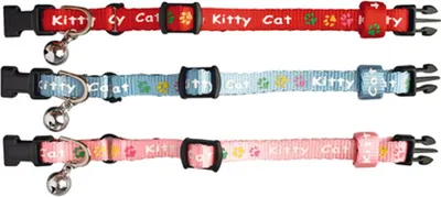 Produktbild von Karlie Kitty Cat 1 Stück Katzenhalsband Nylon farbl. sortiert 15 - 22 x 1 cm