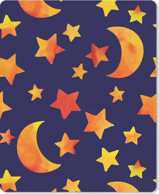 Produktbild von MuchoWow® Mauspad Mousepad Sterne - Nacht - Muster - Kind 30x40 cm - Mousepads - Maus Mat - Pad - Mausunterlage - Mausmatten