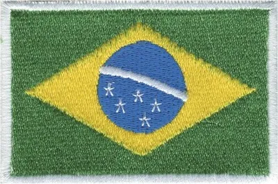 Produktbild von Aufnäher Flagge Fahne - Brasilien - 20452 - Gr. ca.  80x50mm