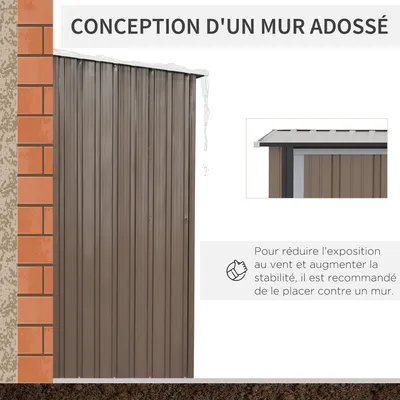 Obrázek produktu pro Tuinberging – Zahradní domek – Úložný prostor pro zahradu – Venkovní úložný prostor – Zahradní skříň – 1,2 m² úložného prostoru – Uzamykatelný