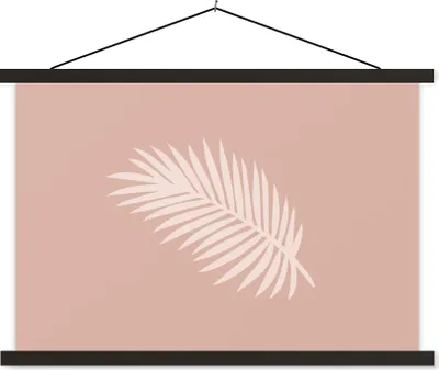 Produktbild von MuchoWow® Textilposter Sommer - Blatt - Pastell 150x100 cm mit schwarzem Rahmen - Schlafzimmer