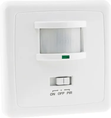 Produktbild von Unterputz PIR-Bewegungsmelder 160° LED geeignet 3-Draht Technik weiß