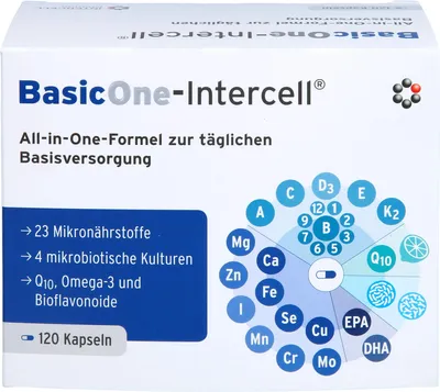 Image de BasicOne-Intercell Formule tout-en-un Gélules pour l'apport quotidien de base, 120 gélules