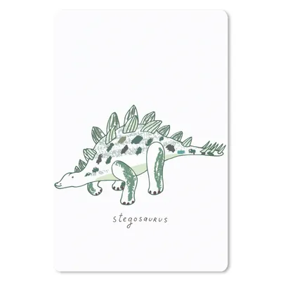 Produktbild von MuchoWow® Mauspad Mousepad Kinderzimmer - Dinosaurier - Stegosaurus - Jungen - Mädchen - Kinder 40x60 cm - Mousepads - Maus Mat - Pad - Mausunterlage - Schreibtisch Accesoire