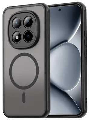 Produktbild von Magnet-Case für Xiaomi Redmi Note 15 5G Hülle Magsafe Schutzhülle Stoßfest TPU-Rahmen starker Magnetring, Schwarz