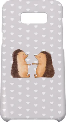 Produktbild von Mr. & Mrs. Panda Samsung Galaxy S8 plus Handyhülle  Igel Liebe - Grau Pastell - Geschenk, Handy, Hülle, Freund, Hochzeitstag, Cover, Hochzeit, Freundin, Case