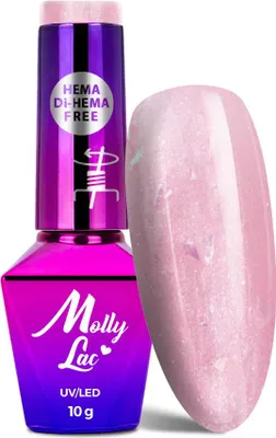 Image de Vernis à ongles hybride MollyLac Sparkling French Wedding Mermaid, sans HEMA/Di-HEMA, 10 g, n° 706