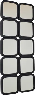 Image de LOFT42 Miroir Dory - Miroir mural - Noir - Métal - 100 x 80