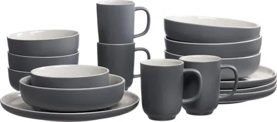 Obrázek produktu pro Ritzenhoff & Breker Jasper, 4 člověk/lidí, Kameninové nádobí, Šedá, Jasper, Kulatý, 26 cm