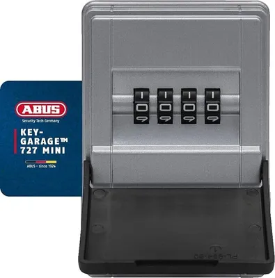 Produktbild von ABUS KeyGarage 727 Mini - Schlüsselbox zur Wandmontage - 77455, Schwarz-Silber