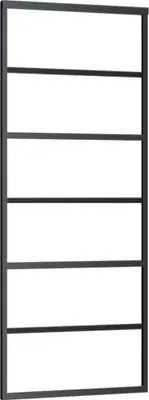 Produktbild von vidaXL Schiebetür ESG-Glas und Aluminium 76x205 cm Schwarz