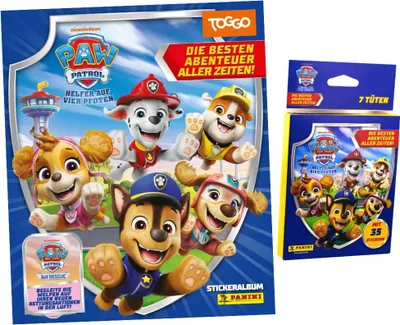 Produktbild von Paw Patrol Sticker Serie 11 - Die besten Abenteuer aller Zeiten Sammelsticker - 1 Album + 1 Blister