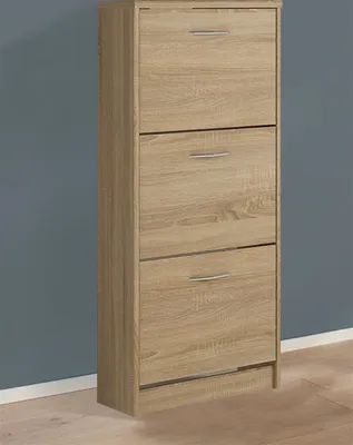 Produktbild von Schuhschrank Schuhkommode Kommode eiche sonoma 50cm
