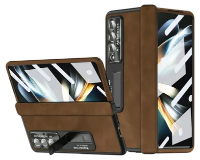 Obrázok produktu pre Pre Samsung Galaxy Z Fold4 5G 360° Napa magnetický kryt na mobilný telefón