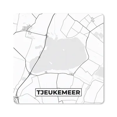 Obrázek produktu pro Podložka pod myš - Mapa - Mapa města - Tjeukemeer - 20x20cm - Podložka pod myš