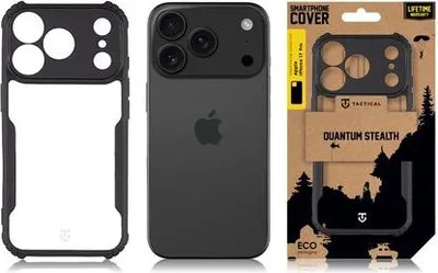 A collage of an iPhone case and its packaging.