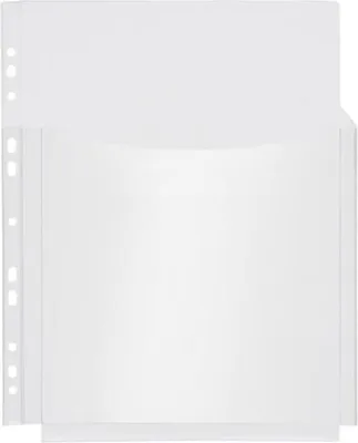 Obrázok produktu pre Obal na letáky Combi A4 20 mm skladací (3/4 výšky) priehľadný