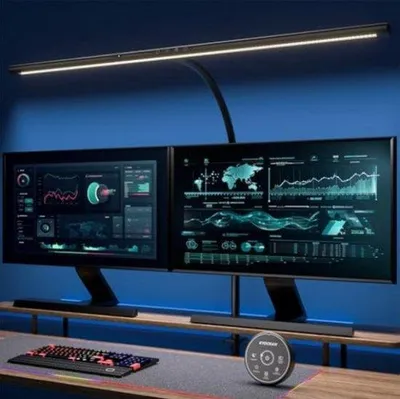 Zdjęcie produktu dla Lampa na monitor – 24 W – 80 cm – czarna – 5,5 x 82 x 80 cm; 1,39 kg