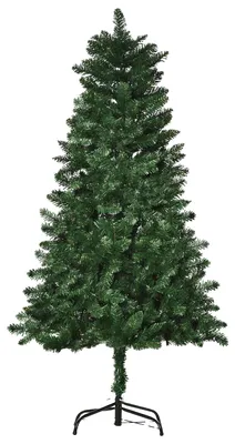Image de Sapin de Noël artificiel, matériau ignifuge, pied en acier robuste, 1,5 m