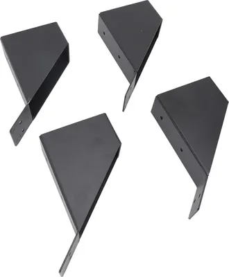 Produktbild von 4Pcs Pergola Halterung Verzinkt Entwässerungsloch Design 45 Grad Winkel Pergola Verstärkung Halterung für Gazebo Hof Garage