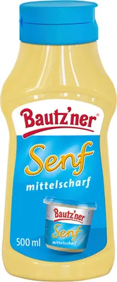 Zdjęcie produktu dla Bautzen musztarda średnio ostra kremowo-pikantna idealna do kuchni 500ml