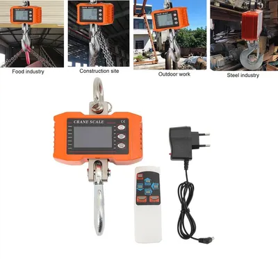 Produktbild von Hängewage - Tragbare Kranwaage - Tragfähigkeit 1000 kg - Fernbedienung