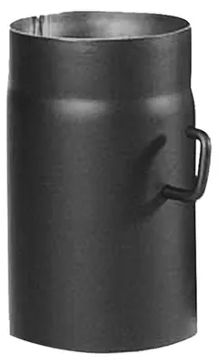 Produktbild von Kamino-Flam 331884 Ofenrohr mit Drosselklappe 2 mm, 150 x 250 mm, gussgrau, Grau