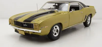 Produktbild von Highway 61 18032 Chevrolet Camaro Z/28 1969 gold schwarz Pawn Stars 1:18