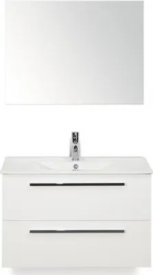 Obrázok produktu pre Kúpeľňová zostava Sanox Seville keramika zrkadlo 80 cm biela