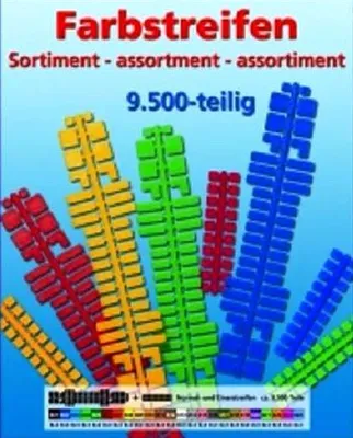 Produktbild von Farbstreifen Sortiment  gross und klein für Stick it® Mini Stecksystem von 601-624 ca. 9.500 Teile Nr. 40109