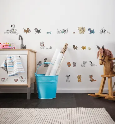 Produktbild von Komar Wandtattoo - Disney Cats and Dogs -   Größe: 50 x 70 cm (Breite x Höhe)