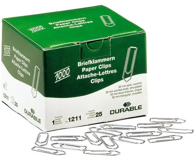 Obrázok produktu pre Durable 121125, Kov, Kovová, 32 mm, 1000 kusov