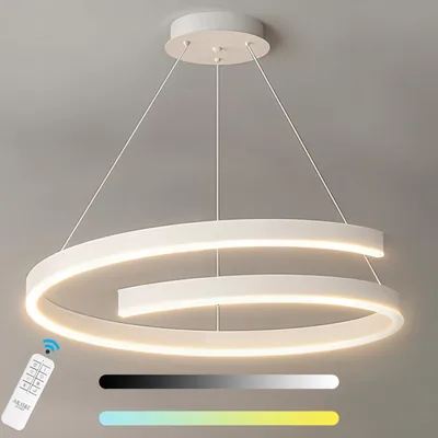 Produktbild von Ailiebe Design® LED Pendelleuchte Dimmbar mit Fernbedienung moderne Esstischlampe Deckenleuchte 40-120cm verstellbar 42w 3800lm mit Memory-Funktion CP