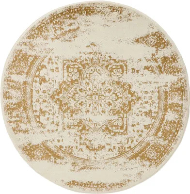 Produktbild von Interiyou Teppich Suzuka Cream/Gelb 2 ø 160 cm rund