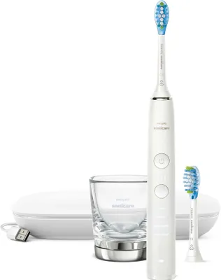 Produktbild von Philips Sonicare DiamondClean 9000 series DiamondClean 9000 HX9913/17 Wiederaufladbare Zahnbürste, Erwachsener, Schallzahnbürste, Zahnfleischpflege, Whitening, 62000 Bewegungen pro Minute, Weiß, Oval