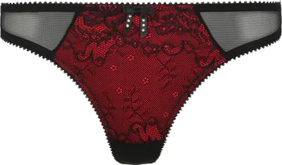 Produktbild von JETTE String rot-schwarz Größe 32/34