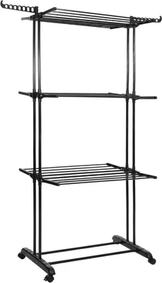 Immagine prodotto di Asciugatrice verticale, con una superficie di asciugatura di 17 metri quadrati, 3 livelli, 24 stendibiancheria, per un carico massimo di 15 kg di bucato