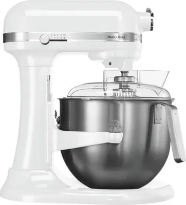 Produktbild von Kitchenaid  5KSM7591XEWH 6,9L Heavy Duty Küchenmaschine + Schüsselheber Weiss