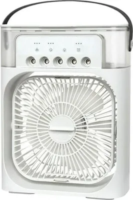 Obrázek produktu pro USB vzduchový ventilátor s časovačem, bílý, 21,5 x 9,9 x 27,5 cm