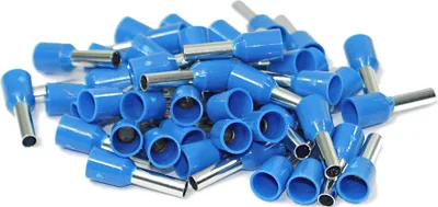 Produktbild von Aderendhülsen einzeln Querschnitt 2,5 mm² 8 mm Kabelhülsen 100 Stück isoliert