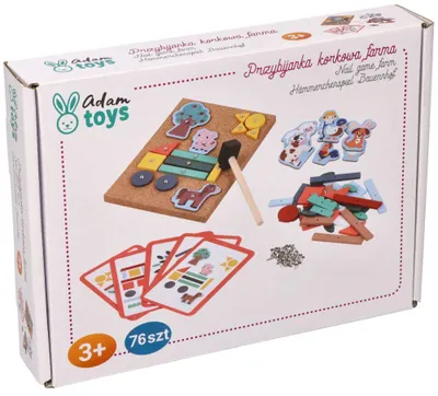 Image de Jeu de marteau en bois + modèles, Ferme