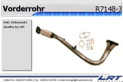 Produktbild von Lrt Abgasrohr Vorne R7148-3