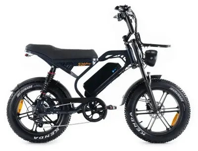 Image de V20 S20 Pro - Fatbike électrique avec antivol à chaîne - 20 pouces - Moteur 250W - Autonomie 60 km - Freins à disque hydrauliques - Batterie 864Wh - Double suspension - Gris foncé
