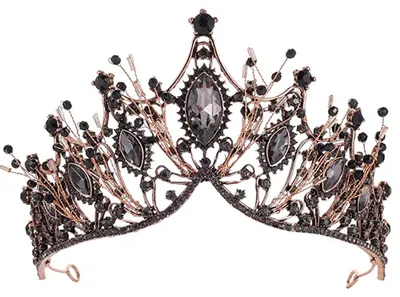 Produktbild von Barock Braut Kronen Und Diademe Vintage Kristall Prinzessin Königin Krone Barock Strass Stirnband für Braut Frauen Hochzeit Abschlussball Festzug