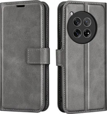 Produktbild von OnePlus 12 Hülle - Coverup Deluxe Klapphülle - Grau
