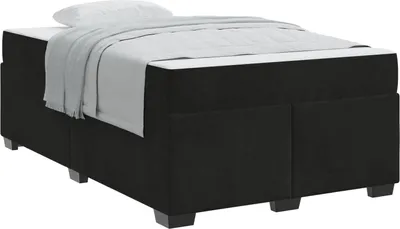 Obrázok produktu pre Rám postele s matracmi Čierna 120 x 200 cm látka