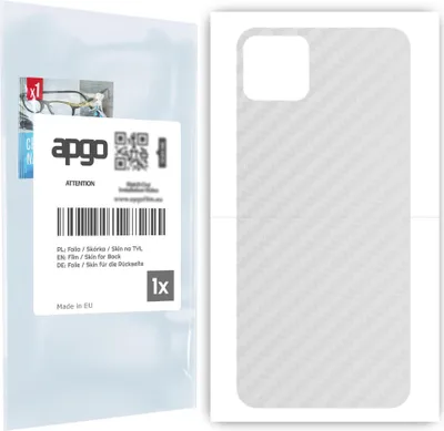 Produktbild von apgo Rückseite Schutzfolie für Realme C11 2021 -  Hinten Schutzfolie Carbon Transparent (durchsichtig), Rückseite Folie schützt vor Kratzern und Fingerabdrücken