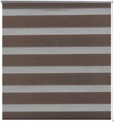 Obrázek produktu pro vidaXL Roleta Zebra 50,9 x 100 cm, šířka látky 46,7 cm, kávově hnědá