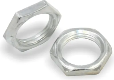 Produktbild von Sechskantmutter M13x1 (Feingewinde) - niedrige Form, galv. verzinkt | Höhe 3mm | Schlüsselweite 17mm