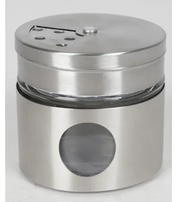 Produktbild von 12x Gewürzstreuer Edelstahl Salz Pfeffer Chili Dosen Set Behälter Box Küche